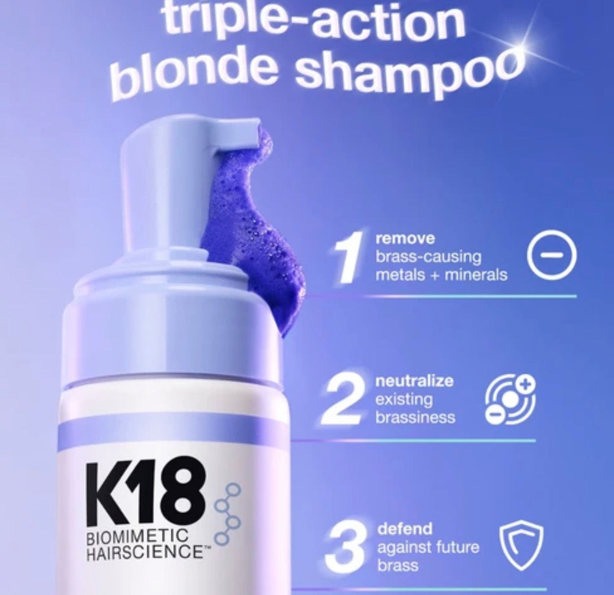 K18 Triple Bright purple shampoo💜