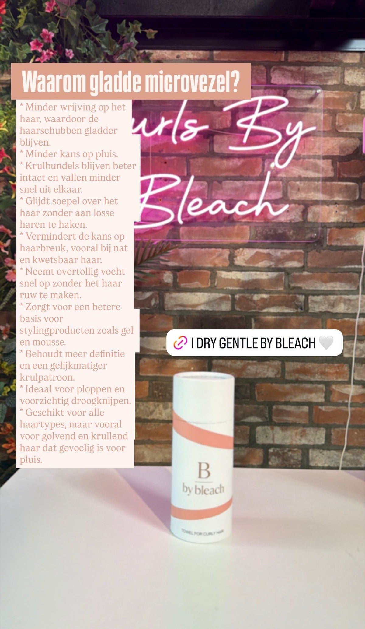 I Dry Gentle™ by Bleach
Microfiber Towel for Waves & Curls